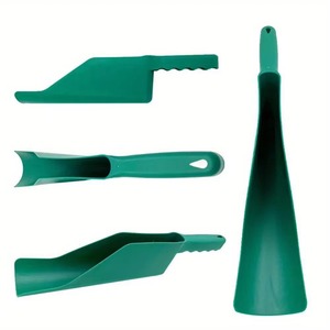 Pala de Limpieza de Canaletas Verde, Herramienta Manual Flexible para Eliminar Residuos, Pala para Hojas con Mango Ergonómico para Techos y Jardines - Product Image 4