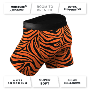 Calzoncillos y Bóxers de talla grande personalizados con estampado de rayas de tigre para hombre, ropa interior para hombre con bolsa de hamaca de bola - Product Image 4