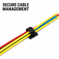 Attaches-câbles autocollants en nylon, supports de fils, pinces de fixation, organisateurs de cordons pour la gestion des câbles