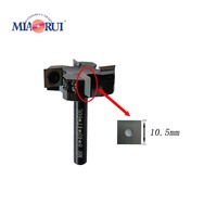 Miaorui 8*40*4T * 60L remplaçable alliage dur bois CNC Spoilboard surfaçage routeur Bits fraise tige ronde forets