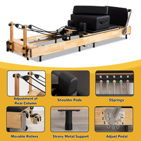 Chaise Wunda Pilates à longueur réglable avec baril d'escalade Pilates intégré