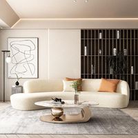Table basse de luxe ovale en acier inoxydable avec plateau en marbre doré pour la maison