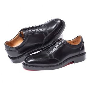 Best-Selling Men's Business Wedding Shoes Stylish Classic <b>Small</b> Design Lace-Up Oxford Handcrafted Genuine Leather Autumn - Product Image 3