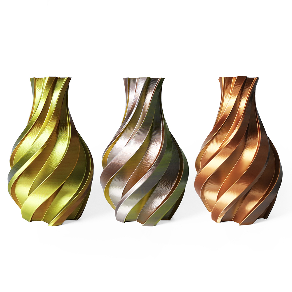 Tricolor Silk Gold+Silver+Copper