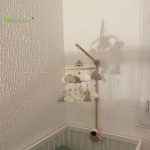 MOQ <span class=keywords><strong>basso</strong></span> giocattoli per bambini all'ingrosso fatto a mano in tessuto Cloud Star cellulari per bambini per bambine ragazzi Corano scuola materna culla cellulari - Product Image 6