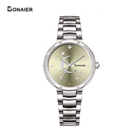 Montre à quartz tendance pour femme BONAIER, marque la plus vendue, montre-bracelet pour un usage quotidien L091