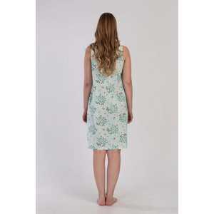 Chemise de nuit sans manches pour femme Xenia, classique, tissée, douce, vêtements de nuit verts - Product Image 5