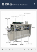 Machine automatique de formage, de remplissage et de scellage de flacons en plastique pour mini-boissons, huiles, jus et lait, haute précision