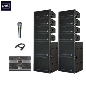 HZaudio MA-205 Sistema de Altavoces Activos de Doble Línea de 8 Pulgadas, Potencia de Salida de 280W, Carcasa de Madera para Giras, Espectáculos Musicales <span class=keywords><strong>en</strong></span> <span class=keywords><strong>Vivo</strong></span>, DJ - Product Image 1
