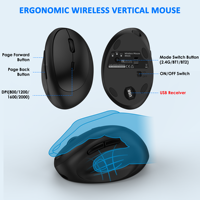 Multi-Device Rechargeable Wave Key Split Design 2.4G Wireless USB Keyboard Mouse Combo avec repose-mains rembourré