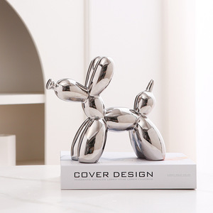 Statues décoratives créatives en céramique plaquée or sur le thème des plantes <span class=keywords><strong>et</strong></span> des animaux, style Art Déco, petits accents décoratifs pour la maison, sculptures pour mariage - Product Image 5