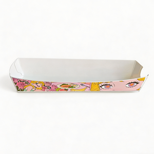 Barquette en papier jetable de qualité alimentaire avec logo personnalisé pour frites, pâtisseries et snacks rapides - Product Image 5