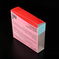 Boîte en plastique pliable personnalisée, recyclable, CMYK, transparente, pliable, en PET/PVC, emballage cadeau recyclable