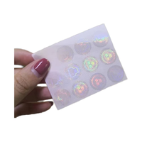 Autocollant de lamination holographique 3D transparent pour cartes