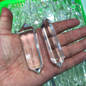 Pierre <span class=keywords><strong>de</strong></span> guérison en cristal <span class=keywords><strong>de</strong></span> <span class=keywords><strong>Quartz</strong></span>, pierre naturelle <span class=keywords><strong>de</strong></span> qualité supérieure, blanc, <span class=keywords><strong>Quartz</strong></span> transparent, Points à Double extrémité, 1 pièce - Product Image 3