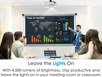 Projecteur laser professionnel Optoma EH412 4K DLP 1080P 4500 lumens ANSI 3D HDR courte focale système d'exploitation Linux bureau cinéma maison