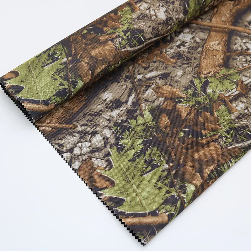 High-quality real tree camouflage fabric with PVC coating can be used as mountaineering bags and outdoor products