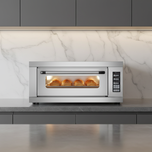 Four à pâtisserie électrique à vente chaude, chauffe uniformément, résistant aux hautes températures, 3200W, contrôle numérique, machinerie de boulangerie commerciale pour le <span class=keywords><strong>pain</strong></span> - Product Image 5
