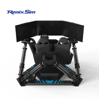 Renixsim Simracing 6 Axis Motion Simulator FEC Centro Atracción Sim Racing Rig Cabina