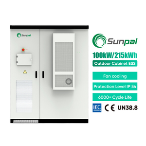 Hệ thống năng lượng mặt trời 100kw 215kwh cho mục đích thương mại sunpal Tủ ngoài trời tất cả trong một hệ thống năng lượng mặt trời công nghiệp 100kwh 50kw - Product Image 2