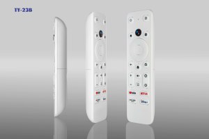 <span class=keywords><strong>Telecomando</strong></span> TV KEYUAN TY-23B con Controllo Vocale per <span class=keywords><strong>Netflix</strong></span>, 4 Pulsanti Personalizzabili e Antiurto, per Batterie AAA, Portata 20m - Product Image 4