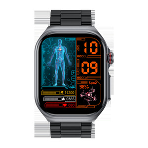 <span class=keywords><strong>Montre</strong></span> connectée AMOLED Super Retina HD de 2,04 pouces pour personnes âgées, avec ECG, suivi de la glycémie, du sommeil et de la santé, tracker d'activité carré, étanche IP68 - Product Image 2