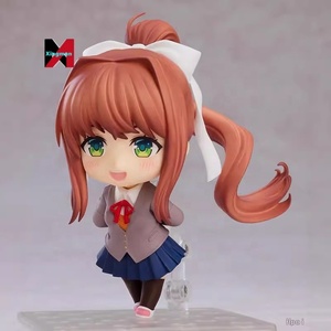 Doki Văn Học Chibi nendoroided 1817 # Monika Câu lạc bộ Chủ Tịch khuôn mặt thay đổi khớp nối hình đóng hộp sưu tập đồ chơi Anime - Product Image 1