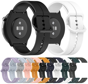 2023 nueva llegada <span class=keywords><strong>20mm</strong></span> botón opuesto correas de reloj inteligente 10 colores correas de silicona para Huami Amazfit GTR Mini Smartwatches - Product Image 1