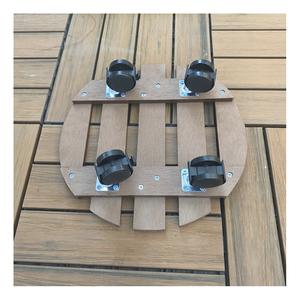 Plateau de Pot de <span class=keywords><strong>fleur</strong></span> amovible <span class=keywords><strong>Composite</strong></span> en plastique bois Offre Spéciale avec roues Base de Pot de <span class=keywords><strong>fleur</strong></span> Base de repos de <span class=keywords><strong>fleur</strong></span> multifonctionnelle pour Patio - Product Image 4