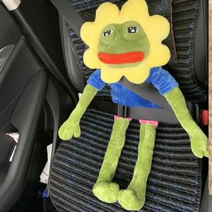 Jouets d'animaux personnalisés : Grenouille <span class=keywords><strong>Pepe</strong></span> grincheuse en peluche tournesol, jouets en peluche fantaisie pour adolescents et collectionneurs - Product Image 2