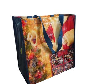 Promotional Reusable Eco Friendly Non <b>Woven</b> Shopping <b>Tote</b> <b>Bag</b> Lightweight Durable with Custom Logo Printing - Product Image 4
