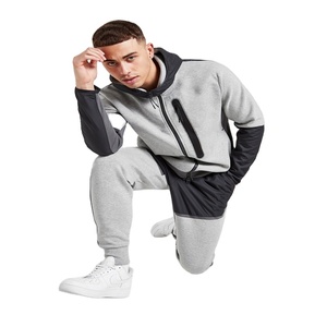 Sudaderas lisas personalizadas de alta calidad de tela de hombre bordada con cremallera clásica de manga larga con capucha de diseñador de talla grande para invierno - Product Image 2