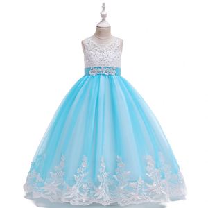 Robes de soirée pour petites filles, vêtements pour enfants de créateurs, très demandées, robes longues pour demoiselles d'honneur LP-231 - Product Image 4