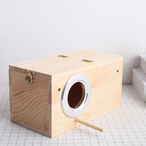 Gỗ Chim Vẹt Hộp Lồng Parakeet Nhà Nhân Giống Cave Cho Lovebirds Cockatiel - Product Image 1