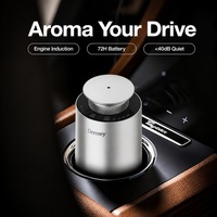 Diffuseur d'huiles essentielles sans eau Dermey A12Pro pour voiture, nébuliseur à air froid, marche/arrêt automatique, diffuseur de parfum électrique, bouteille en verre de 20 ml