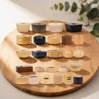 Tapón de madera negro de nogal, fresno y haya de calidad para botella de perfume, elegante y duradero, ideal para dormitorio, tocador o fiestas.
