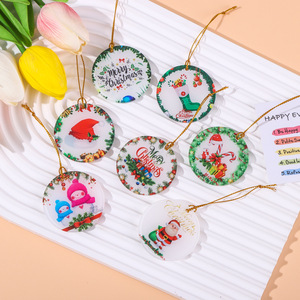 Ornements de Noël en acrylique personnalisés colorés ornements de bébé ma première <span class=keywords><strong>annonce</strong></span> de <span class=keywords><strong>grossesse</strong></span> de Noël 2024 pendentifs - Product Image 1