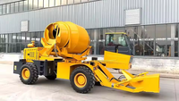 2m3/3m3 Bétonnière mobile à chargement automatique HY250 avec pièces de rechange en stock