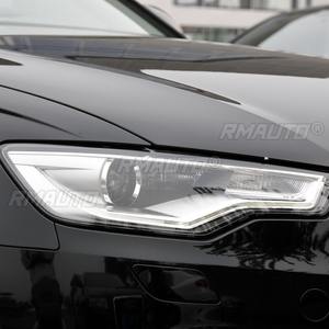 Pour Audi A6L C7 2012-2015, boîtier de phare avant gauche et droit, éclairage diurne LED, coque arrière, base, couvercle de lentille de phare avant LED - Product Image 4