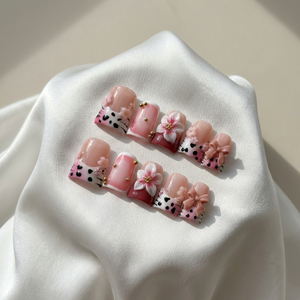 Uñas Postizas al por Mayor, Cortas, Acrílicas, Estilo Y2K, con Diseño de Pata de Pato 3D, para Fiestas y Uso Diario, Hechas a Mano, Estilo Pata de Pato, en Paquetes - Product Image 4