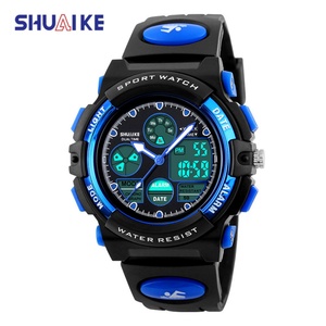 Montre à quartz pour enfants, étanche, à double affichage, numérique LED, vente chaude en usine - Product Image 1