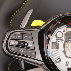 Setir Kemudi Kulit Jahitan Kuning Kustom untuk Bmw F44 F80 M3 G30 540i M4 2015 - Product Image 5