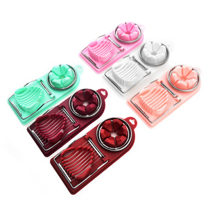 Coupeur et brouilleur d'œufs manuel en acier inoxydable portable 2 en 1 Outils à œufs de fantaisie pour la cuisine à domicile en stock - Product Image 5
