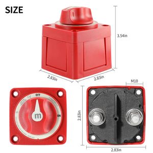 Interrupteur de coupure de batterie marine 300A série M 6006 interrupteur de batterie marche/arrêt interrupteur de déconnexion de batterie pour camions de bateaux marins - Product Image 4