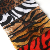 Tissu en Flocage à Imprimé Animal, Motif Léopard, Zèbre, Tigre, Vache, Fausse Fourrure pour Canapé, Coussin, Revêtement