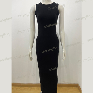 2023 Custom Logo Color Loungewear Dress <span class=keywords><strong>canotta</strong></span> sportiva senza maniche da donna <span class=keywords><strong>abito</strong></span> in <span class=keywords><strong>cotone</strong></span> modale di bambù aderente Mini <span class=keywords><strong>abito</strong></span> Casual - Product Image 6