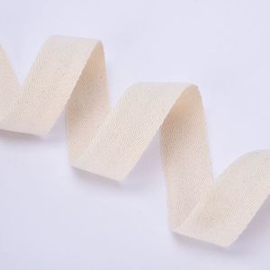 ผ้าใยฝ้ายลายก้างปลาแบบโรงงาน หนา 1.3 มม. กว้าง 1.5 นิ้ว ผ้าใยฝ้ายทอลายทวิลสำหรับเสื้อผ้าและกระเป๋าเป้ - Product Image 6