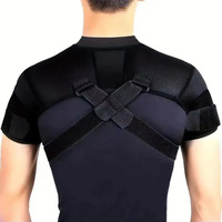 Sangle de soutien d'épaule réglable à double bandage, attelle de compression croisée pour l'épaule, sangle de protection, bandage de correction de posture