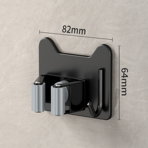 Support de rangement mural pour toilettes Support de vadrouille en métal non perforé avec pince à artefact <span class=keywords><strong>balai</strong></span> pour vaisselle - Product Image 5