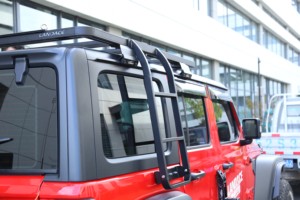 Top vente acier enduit de poudre camionnette hayon échelles support échelle de toit de voiture support <span class=keywords><strong>Jeep</strong></span> renegade - Product Image 5
